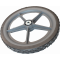 Колесо полиуретановое со спицами, 400мм(12мм), (16х1,75) SPOKES-400