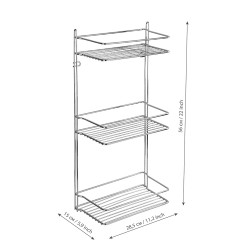 Полка для ванной Fora Atemia KOR-2002 тройная 560х285х150 мм металл хром