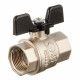 Кран шаровой латунный Stout (SVB-0002-000020) 3/4 ВР(г) х 3/4 ВР(г) бабочка прямой