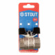 Кран шаровой латунный Stout (SVB-0002-000020) 3/4 ВР(г) х 3/4 ВР(г) бабочка прямой