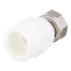Муфта полипропиленовая VALTEC (VTp.708.0.02505) с накидной гайкой 25 мм х 3/4 ВР(г)