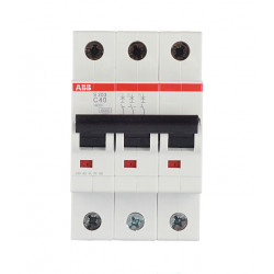 Автоматический выключатель ABB S203 (2CDS253001R0404) 3P 40А тип C 6 кА 400 В на DIN-рейку