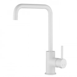 Смеситель для мойки кухни Г-излив  26844-4 KAISER Merkur боковой  ?35 White