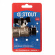 Кран шаровой Stout (SVB-0009-000020) 3/4 ВР(г) х 3/4 ВР(г) бабочка с накидной гайкой прямой