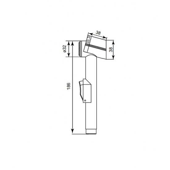 Лейка гигиеническая со шлангом 150 см IDDIS 0101F15I20