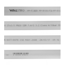 Труба полипропиленовая VALTEC (VTp.700.FB20.25.02) армированная стекловолокном 25х2000 мм PN20