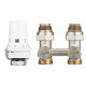 Узел нижнего подключения прямой Danfoss (013G2239) H-образный 1/2 НР(ш) х 3/4 EK для радиатора с термоголовкой