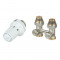 Узел нижнего подключения прямой Danfoss (013G2239) H-образный 1/2 НР(ш) х 3/4 EK для радиатора с термоголовкой