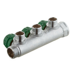 Коллектор Stout (SMB-6850-341203) 3/4 ВР(г) х 3 выхода 1/2 НР(ш) х 3/4 НР(ш) регулирующий