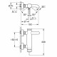 Смеситель для ванны GROHE Essence+ 33624001 однорычажный без лейки