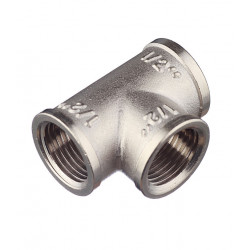Тройник Valtec (VTr.130.N.0004) 1/2 ВР(г) х 1/2 ВР(г) х 1/2 ВР(г) латунный