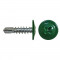 Саморезы клопы 16x4,2 мм с буром Daxmer (20 шт.) зеленый RAL 6005