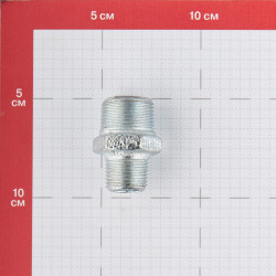 Ниппель переходный Gebo (245-22V) 3/4 НР(ш) х 1/2 НР(ш) чугунный оцинкованный