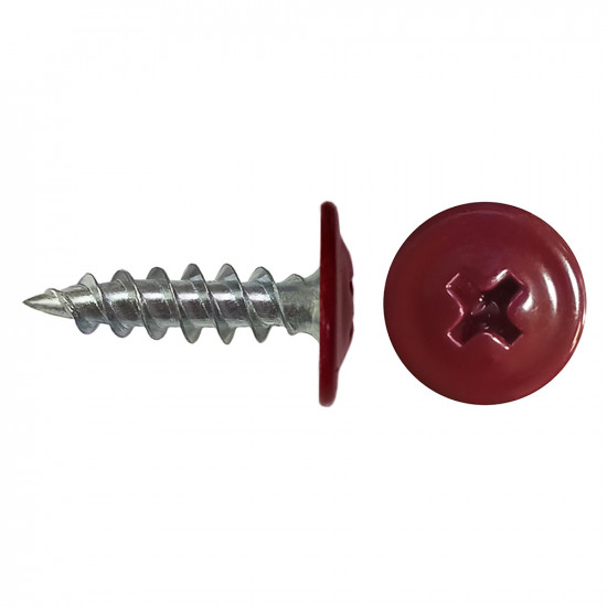 Саморезы клопы 16x4,2 мм Daxmer (20 шт.) красный RAL 3005