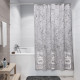 Штора для ванной Fora Loft 1800х1800 мм полиэстер серая (FOR-LT095)