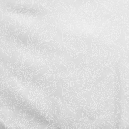 Штора для ванной Wess Paisley 1800х2000 мм полиэстер белая (T630-1)
