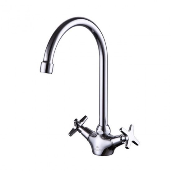 Смеситель для мойки кухни  28133 KAISER Crystal «U»- излив