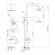 Душевая система LEMARK Tropic LM7002C с верхним душем 190х259 мм F1 и лейкой 70х125 мм F1