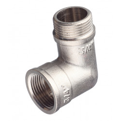 Угол Valtec (VTr.092.N.0005) 3/4 ВР(г) х 3/4 НР(ш) латунный