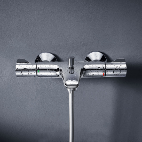 Смеситель термостат для ванны GROHE Grohtherm 800 34567000 с коротким изливом без лейки