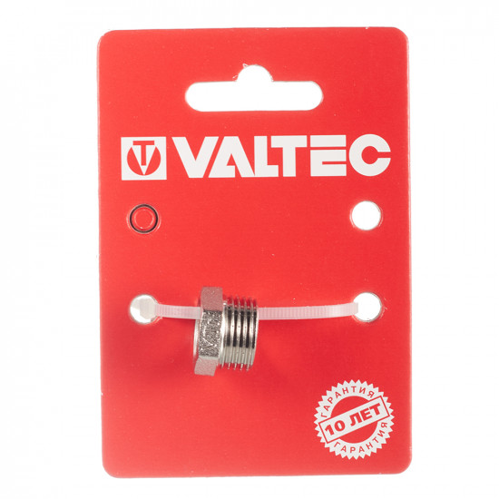 Футорка VALTEC (VTr.581.N.0302) 3/8 НР(ш) x1/4 ВР(г) латунная