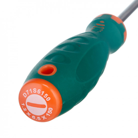 Отвертка SL6,5 150 мм Jonnesway Anti-slip grip плоская (D71S6150)