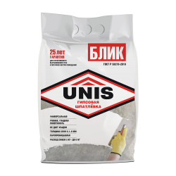 Шпатлевка гипсовая Unis Блик 5 кг