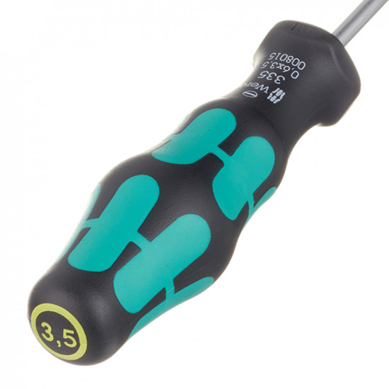 Отвертка плоская SL3.5 100 мм Wera (WE-100042)