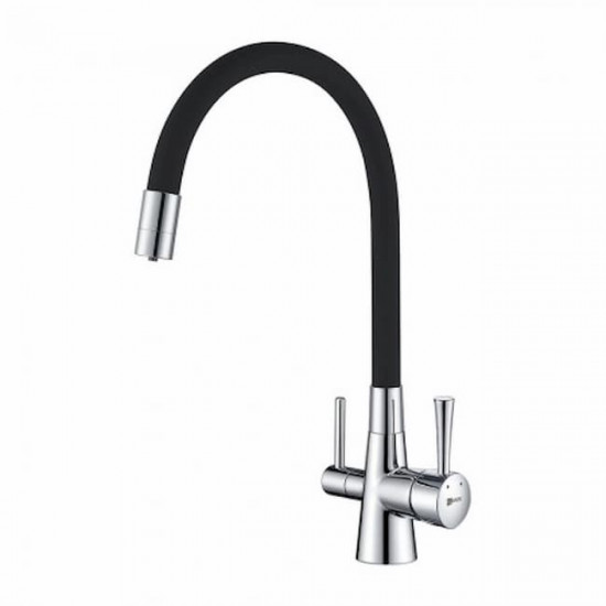 Смеситель гибкий для кухонной мойки LEMARK Comfort с подключением к фильтру LM3075C