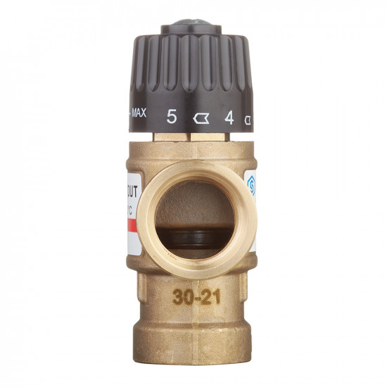 Клапан (вентиль) термостатический Stout (SVM-0110-166020) подмешивающий 3/4 ВР(г) для систем отопления и ГВС 35-60 °С KVs 1,6