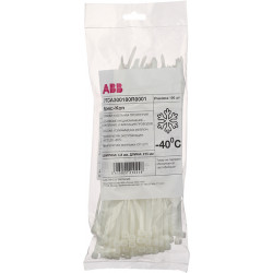 Стяжка кабельная ABB 7TCA300180R0001 215х4,8 мм нейлонoвая белая (100 шт.)