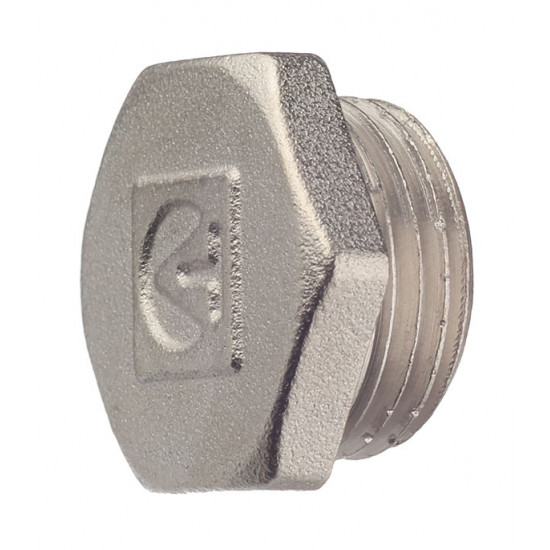 Заглушка Valtec (VTr.583.N.0004) 1/2 НР(ш) латунная