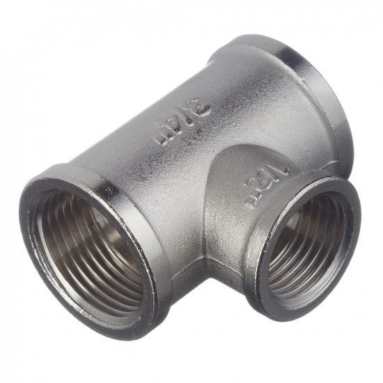 Тройник переходный Stout (SFT-0022-341234) 3/4 ВР(г) х 1/2 ВР(г) х 3/4 ВР(г) латунный