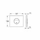 Клавиша смыва GROHE Nova Cosmopolitan 38765000 хром глянцевая
