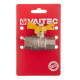 Кран шаровой газовый VALTEC (VT.277.N.04) 1/2 ВР(г) х 1/2 ВР(г) бабочка