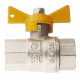Кран шаровой газовый VALTEC (VT.277.N.04) 1/2 ВР(г) х 1/2 ВР(г) бабочка