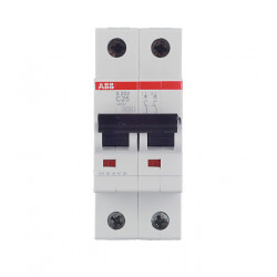 Автоматический выключатель ABB S202 (2CDS252001R0254) 2P 25А тип C 6 кА 400 В на DIN-рейку