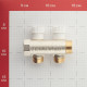 Коллектор Stout (SMB 6851 341202) 3/4 ВР(г) х 2 выхода 1/2 НР(ш) х 3/4 НР(ш) регулируeмый