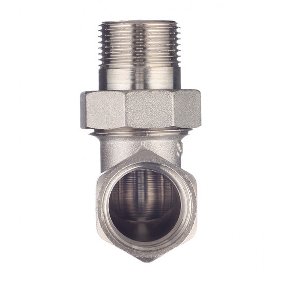 Американка угловая Valtec (VTr.098.N.0005) 3/4 ВР(г) х 3/4 НР(ш) латунная
