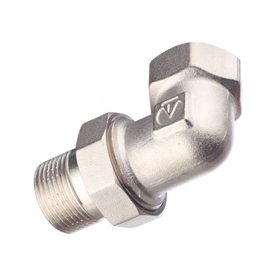 Американка угловая Valtec (VTr.098.N.0005) 3/4 ВР(г) х 3/4 НР(ш) латунная