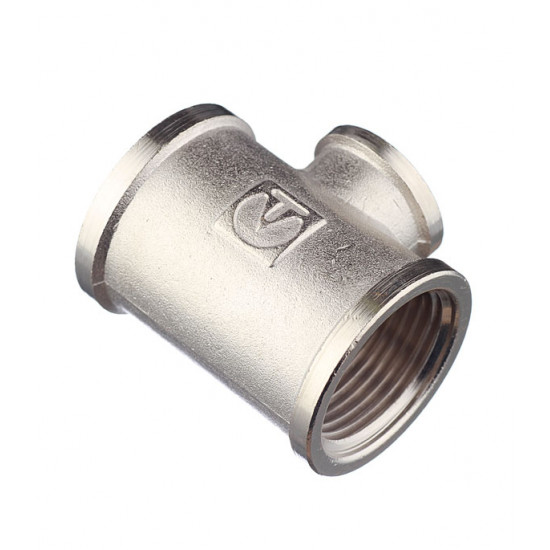 Тройник переходный Valtec (VTr.750.N.0604) 1 ВР(г) х 1/2 ВР(г) х 1 ВР(г) латунный