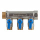 Коллектор Stout (SMB 6201 341203) 3/4 ВР(г) х 3 выхода 1/2 НР(ш) х 3/4 НР(ш) с шаровыми кранами