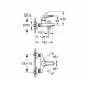 Смеситель для ванной GROHE BauCurve хром