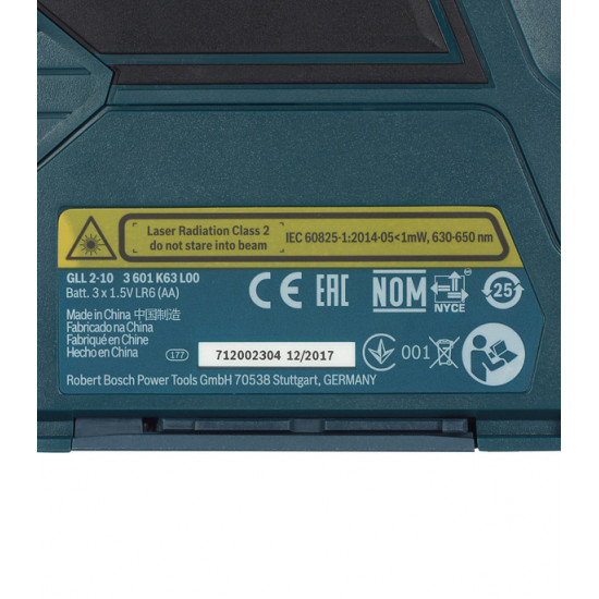 Нивелир лазерный Bosch GLL 2-10 (0601063L00)