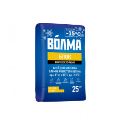 Клей для газобетона Волма Блок зимний 25 кг