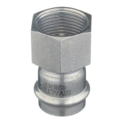 Соединитель VALTEC (VTi.902.I.002806) 28 мм х 1 ВР(г) нержавеющая сталь