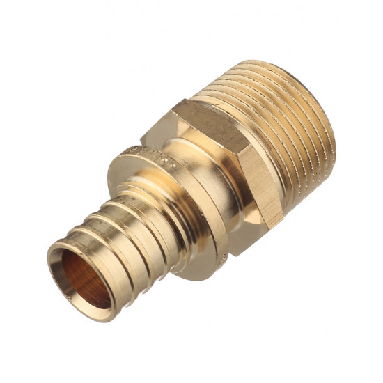 Соединитель прямой Stout (SFA-0001-002034) 20 мм х 3/4 НР(ш) латунный