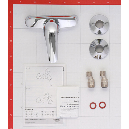 Смеситель для душа без излива GROHE EUROECO 32740000 однорычажный без лейки