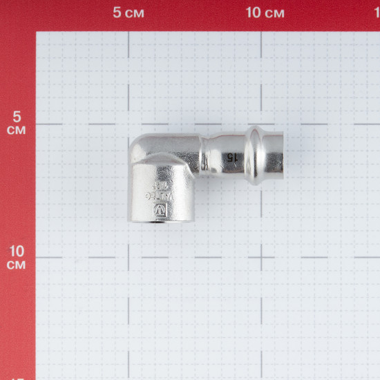 Угол VALTEC (VTi.952.I.001504) 90° 15 мм х 1/2 ВР(г) нержавеющая сталь