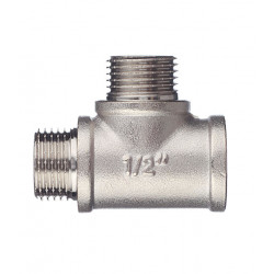 Тройник переходный Valtec (VTr.133.N.0004) 1/2 ВР(г) х 1/2 НР(ш) х 1/2 НР(ш) латунный